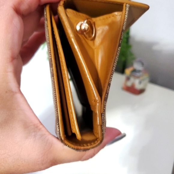 🇮🇹RARE Gucci Jackie Sherry Line GG Logo Canvas Continental Wallet on a Chain🤎 - Picture 9 of 15